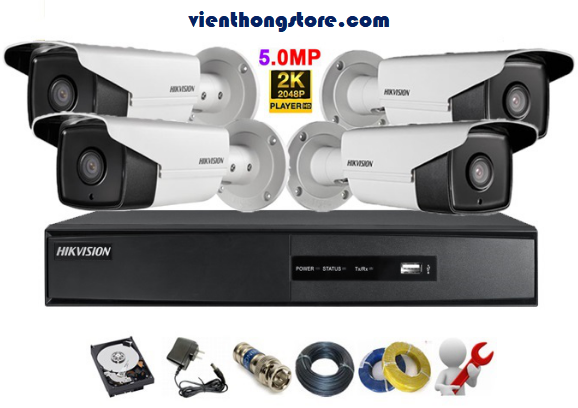 Lắp gói camera hikvision 5.0MP